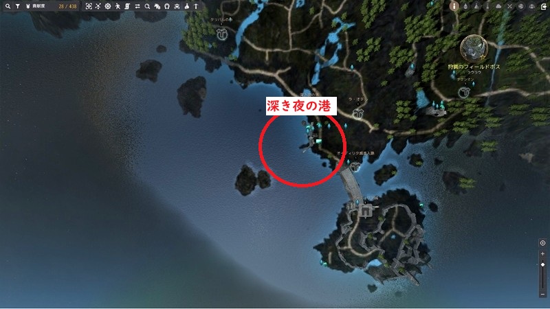 巨大リュウグウノツカイの釣り場所