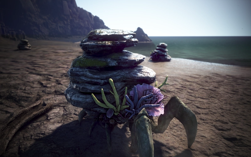 黒い砂漠の狩猟モンスターサンゴ石殻ガニの写真