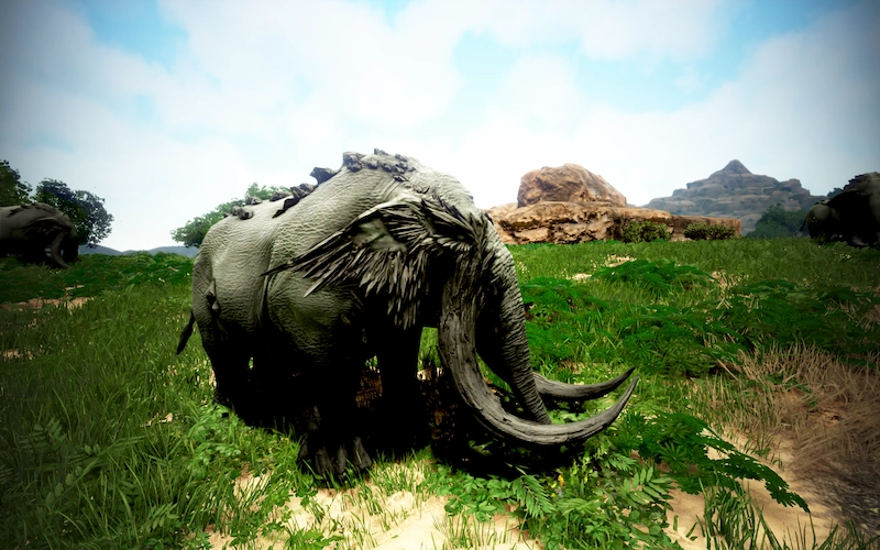 黒い砂漠の狩猟モンスター岩象の写真